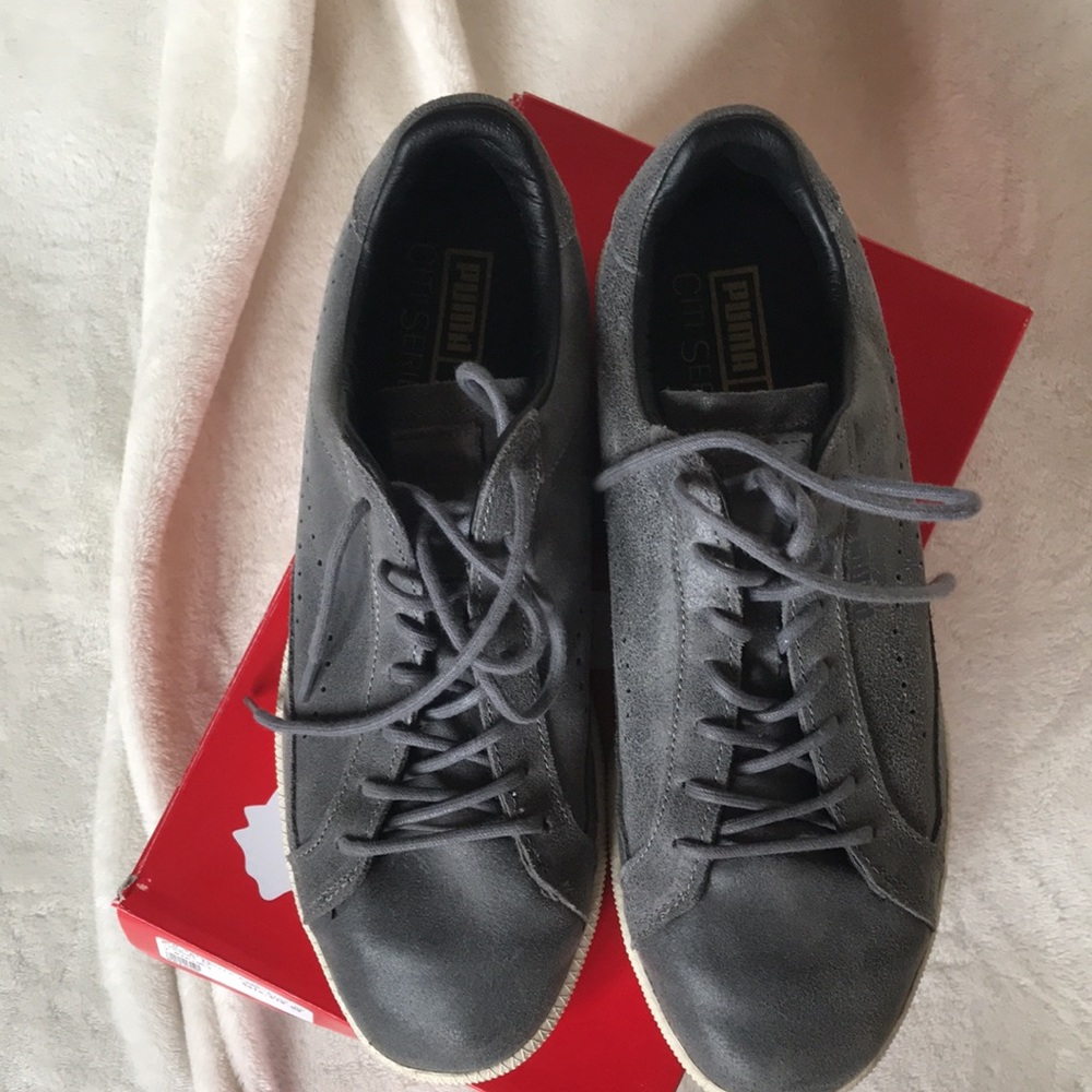 Puma City series sneakers, all leather size US 9.5